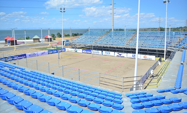 Gran rivalidad en el Centroamericano Sub-21 de Voleibol de Playa
