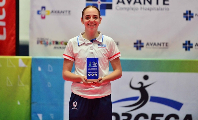 Mariana Fallas de Costa Rica MVP del XV Centroamericano Sub-19 de AFECAVOL