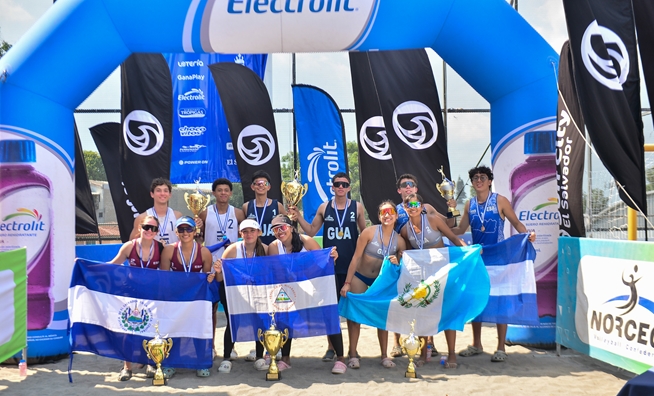 Guatemala y Nicaragua prevalecen en IV Centroamericano Sub-19 de Voleibol de Playa