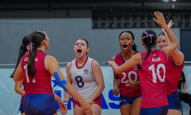 Costa Rica inicia con autoridad el NORCECA Sub-19 Femenino